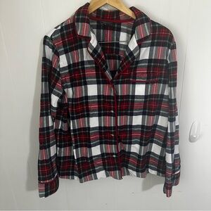 Vineyard Vines Red and Black Cuffed Sleeve Button Down Shirt